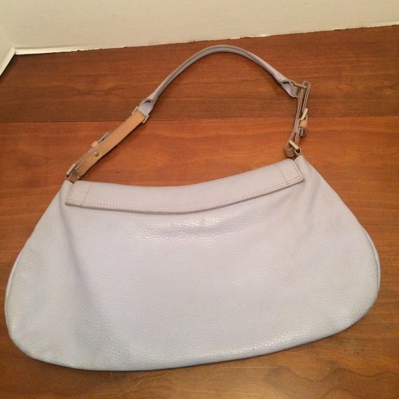 Claudia Firenze Made in Tuscany Pale Blue Leather Purse - Picture 3 of 9